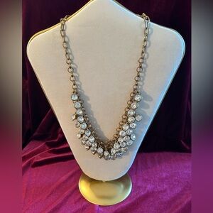 BLING! Burnished gold-tone statement necklace